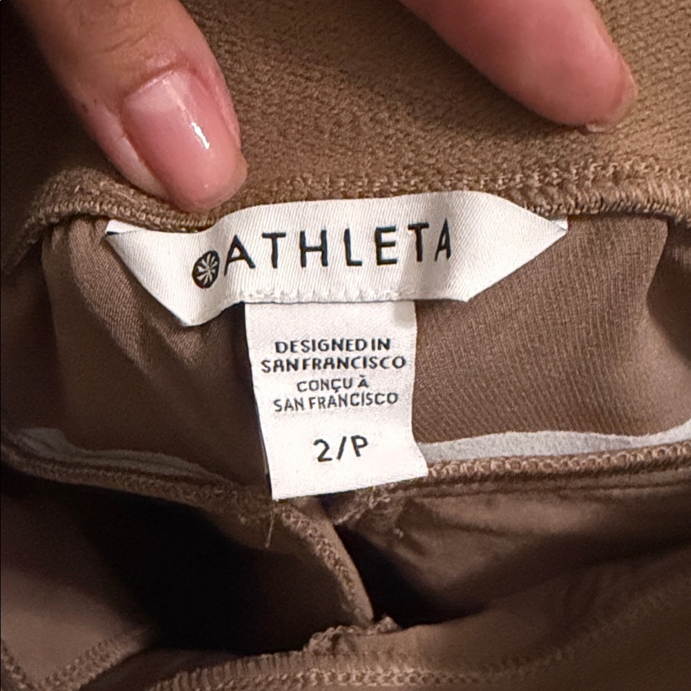 Athleta Women's Brown Cargo Jogger Pants - Picture 3 of 4